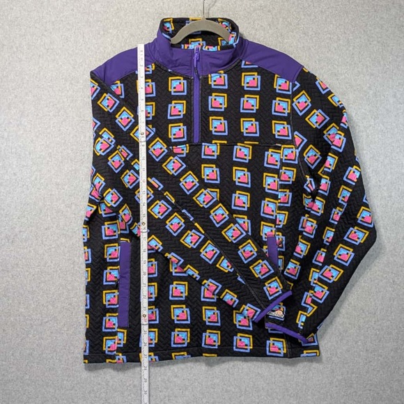 NWT Chubbies Out of the Box Quilted Quarter Zip Pullover Mens M Multicolor - Picture 5 of 11